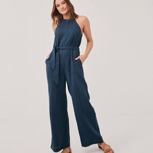 Cotton gauze jumpsuit